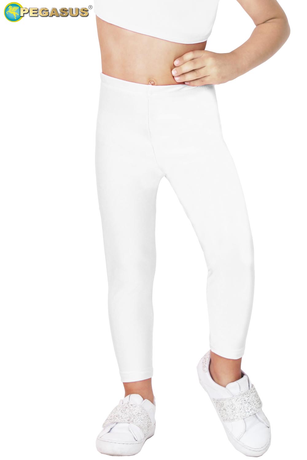 LEGGINS DANZA LYCRA BIANCO BABY
